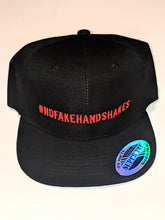 Load image into Gallery viewer, #NoFakeHandShakes Red/Black Snap Beanies